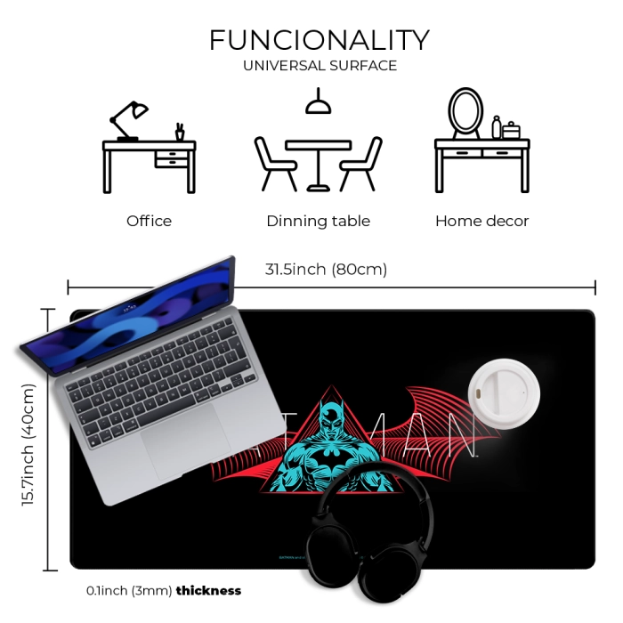 Mata na biurko DC Batman - 80x40 cm