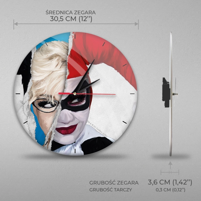 Harley Quinn 30,5 cm Wanduhr - Lizenzprodukt