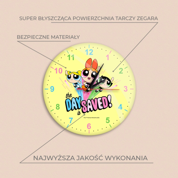 Zegar ścienny 30,5 cm Atomówki - Produkt licencyjny