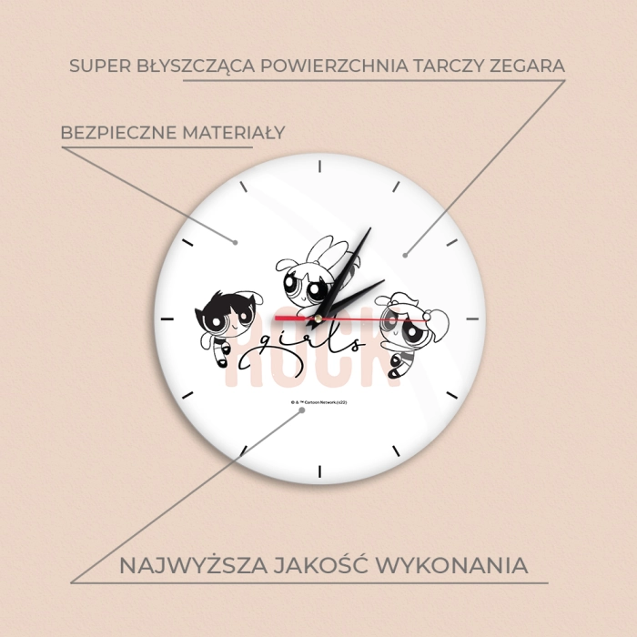 Zegar ścienny 30,5 cm Atomówki - Produkt licencyjny