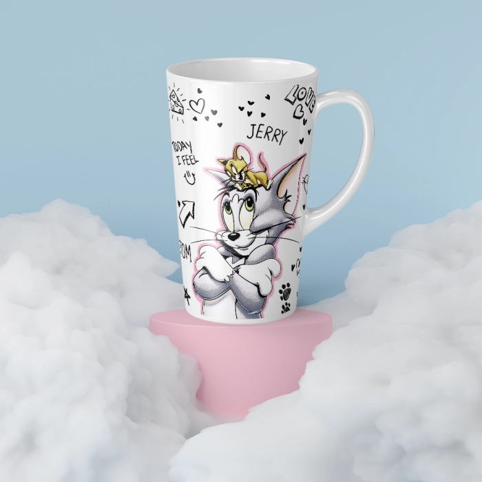 Ceramiczny kubek latte Tom & Jerry- produkt licencyjny