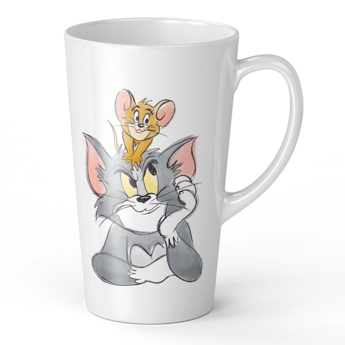 Ceramiczny kubek XL Latte - Tom&Jerry - Produkt licencyjny