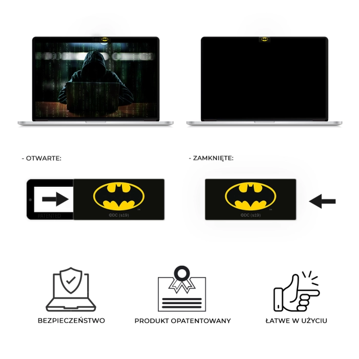 Zaślepka do kamery komputerowej Batman