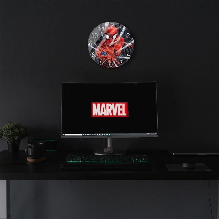 Zegar ścienny 29 cm - Spider Man - Produkt licencyjny