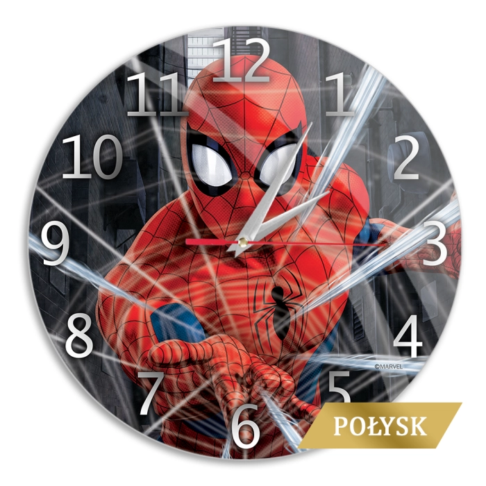 Zegar ścienny 29 cm - Spider Man - Produkt licencyjny