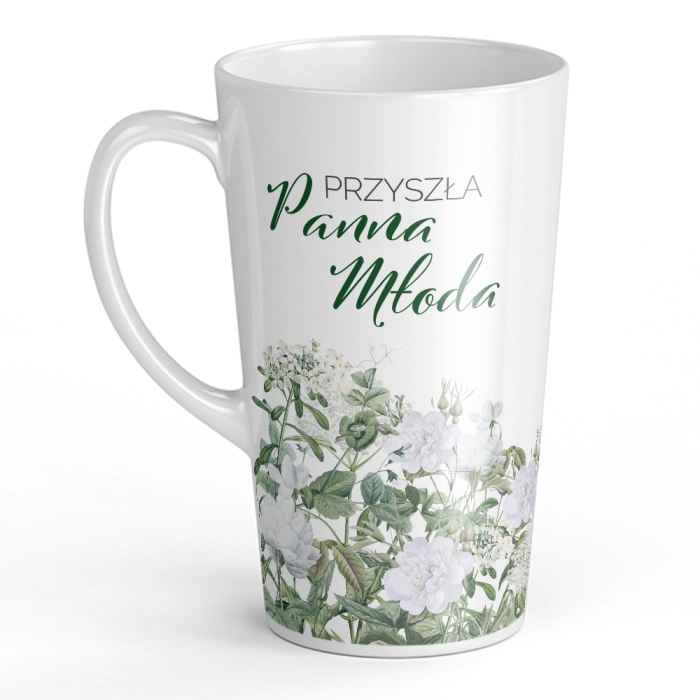 Ceramiczny kubek XL Latte na wieczór panieński - Przyszła Panna Młoda