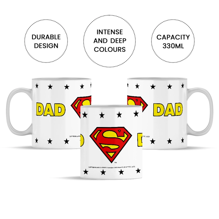 Ceramiczny kubek Dad Superman - produkt licencyjny