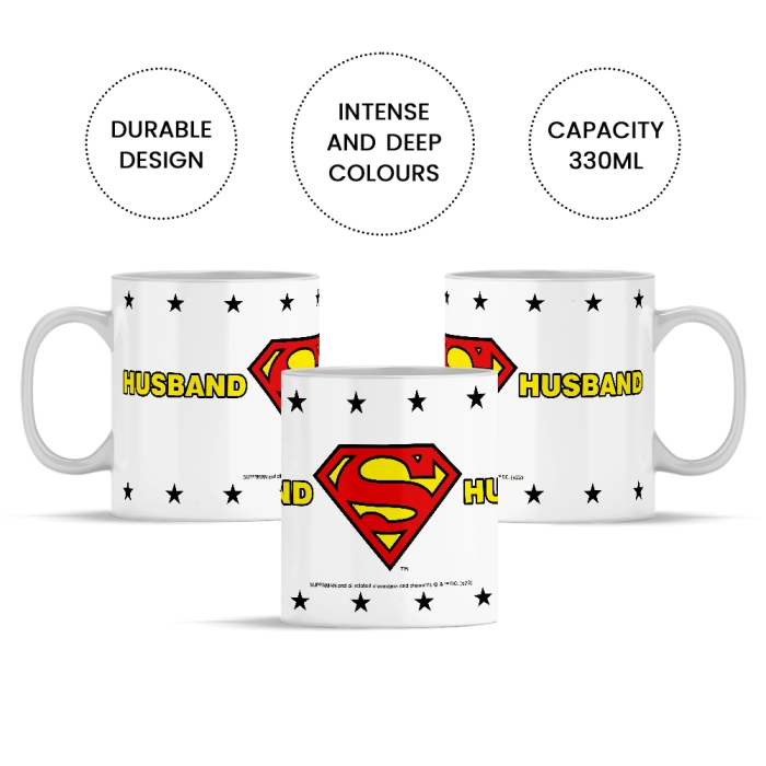 Ceramiczny kubek Husband Superman - produkt licencyjny