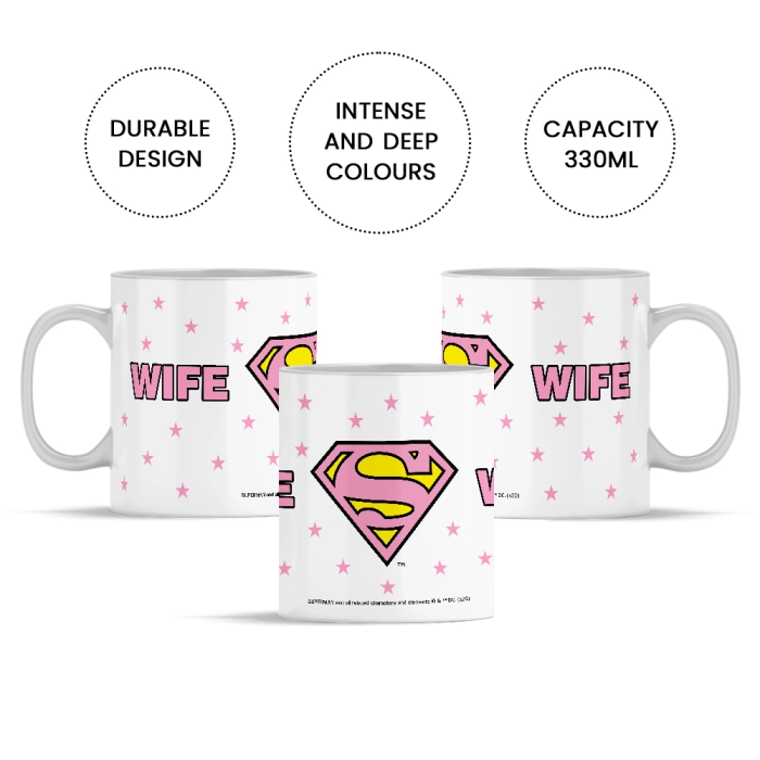 Ceramiczny kubek Wife Superman - produkt licencyjny