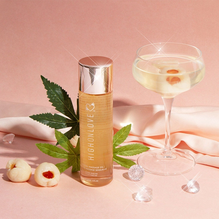 High On Love Sensualny olejek do masażu Lychee Martini