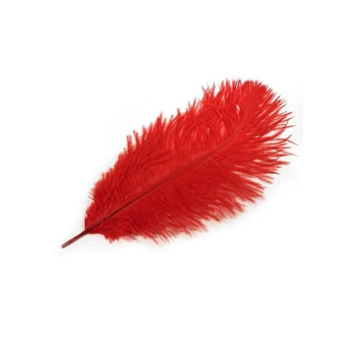 Soft erotic feather - red