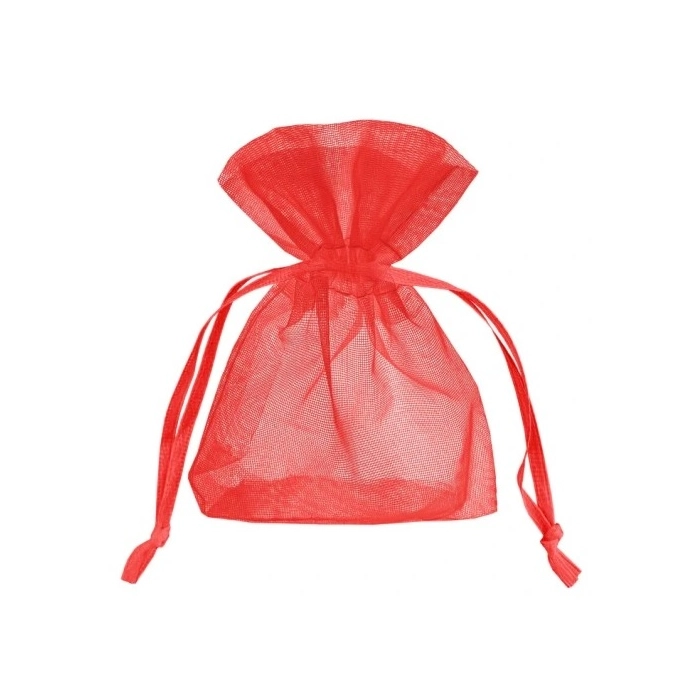 Organzový sáček 10 x 15 cm - červený