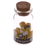 Mini-gumki do ścierania pszczółki w słoiczku