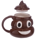 Ceramiczny kubek kupa z pokrywką