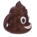Ceramiczny kubek kupa z pokrywką