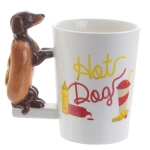 Hot dog ceramic mug