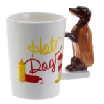 Hot dog ceramic mug
