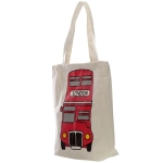 Große Londoner Baumwolltasche mit Reißverschluss