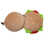 Pluszowa poduszka podróżna i maska ​​na oczy Hamburger