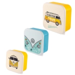 Satz von 3 VWT1 Bus Surf Adventure Frühstücksboxen