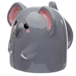 A mug with an inverted elephant head
