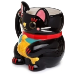 Kubek Maneki Neko Kot Szczęścia czarny