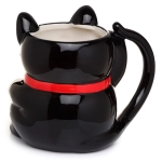 Kubek Maneki Neko Kot Szczęścia czarny