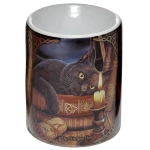 Oil burner Cat with a candle by Lisa Parker