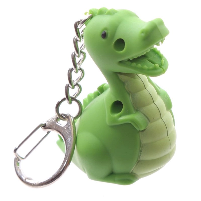 Brelok dinozaur z dźwiękiem i LED