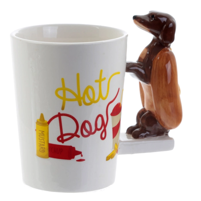 Hot dog ceramic mug
