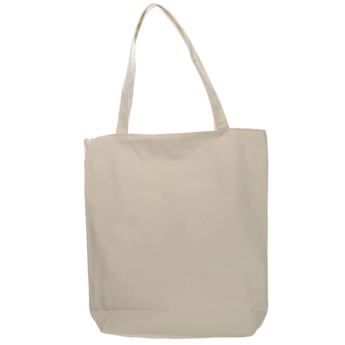 Große Londoner Baumwolltasche mit Reißverschluss