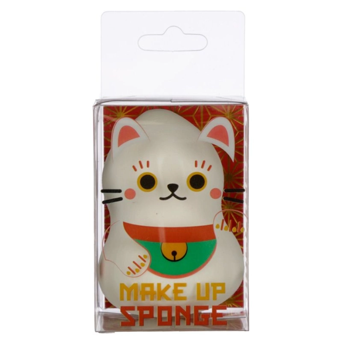 Gąbka kosmetyczna do makijażu kot szczęścia Maneki Neko