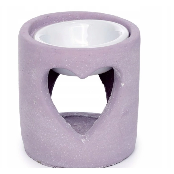 Ceramiczny kominek do olejków serce