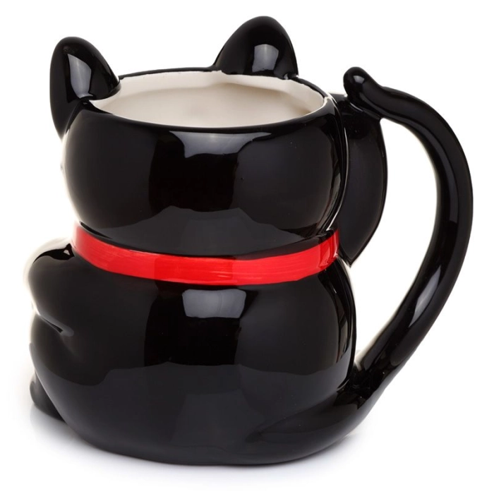 Kubek Maneki Neko Kot Szczęścia czarny