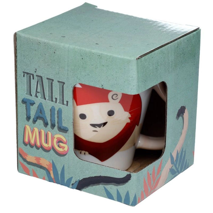 Porcelain mug with tail - Lion
