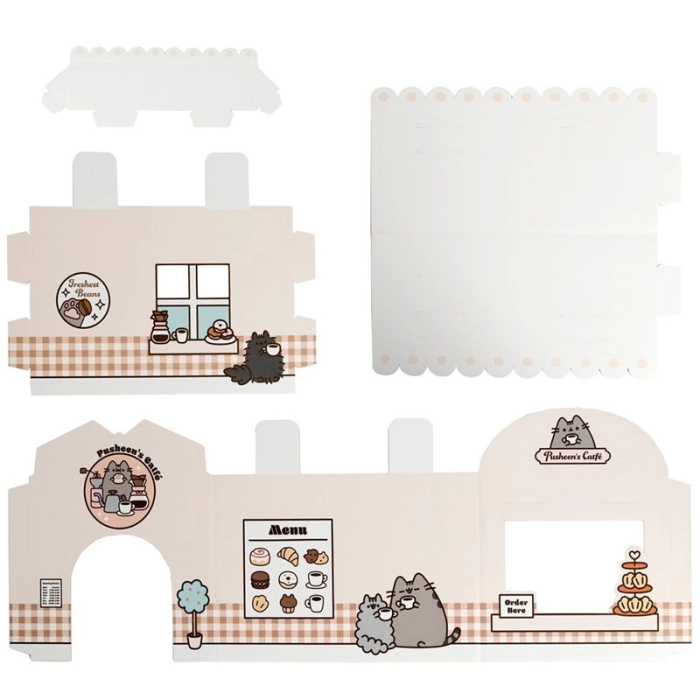 Kot Pusheen - Kartonowy dom dla kotka Zrób to Sam