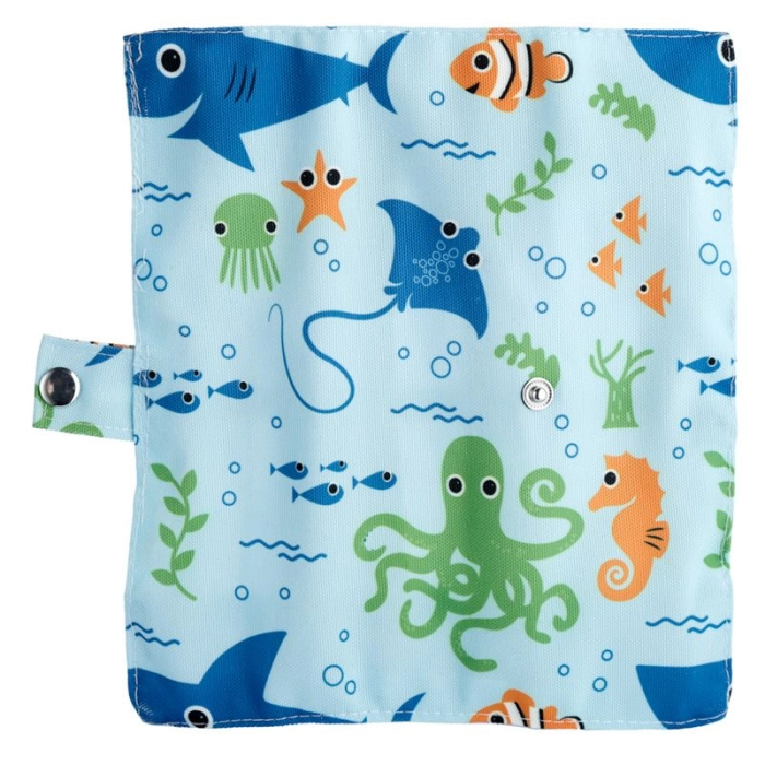 Bambusový príbor v puzdre - Marine Life