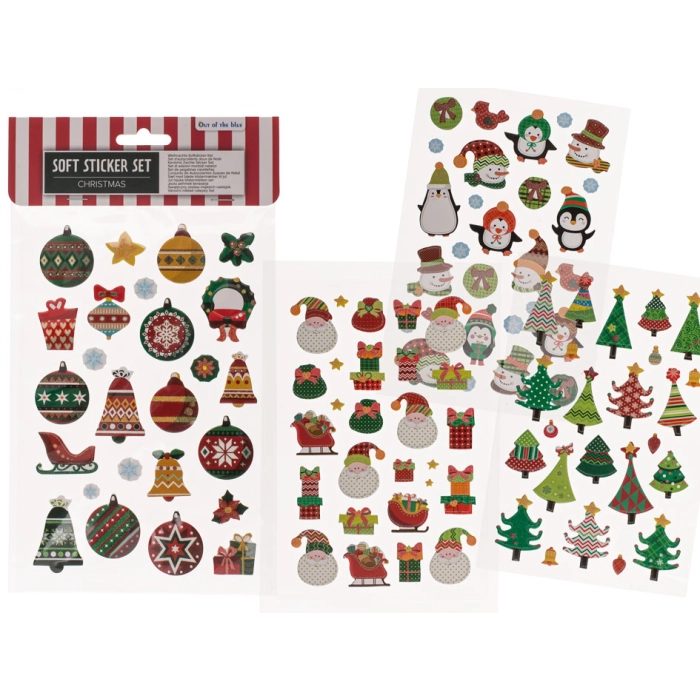 Schaumstoffaufkleber-Set - Weihnachten