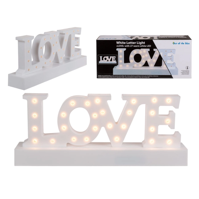 Dekorativní lampa LOVE - LED diody