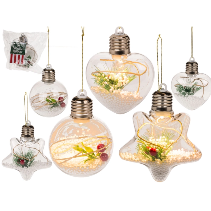 LED Christmas tree pendant - bauble