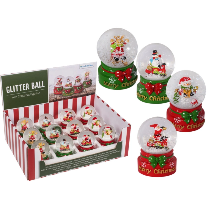 Kula śnieżna świąteczna Merry Christmas