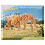 Drewniane puzzle 3D - dinozaury