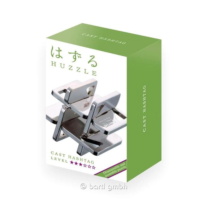 Hanayama Huzzle Cast Hashtag - úroveň puzzle 3/6