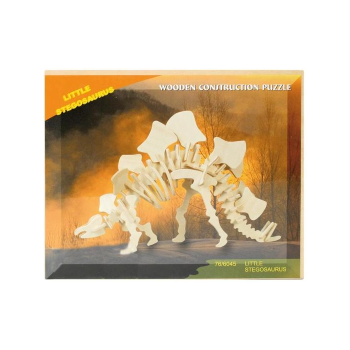 Drewniane puzzle 3D - dinozaury