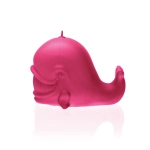 Whale Candle - Pearl Dark Pink