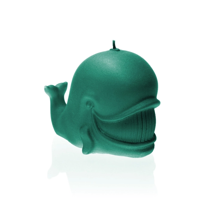 Whale Candle - Pearl Turquoise