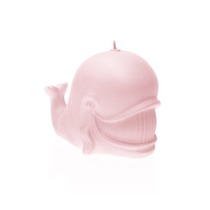 Whale Candle - Pearl Light Pink