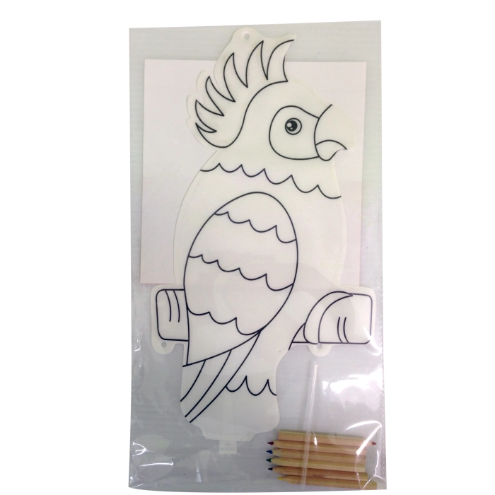Inflatable Parrot for Colouring