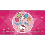 Zaproszenie na imprezkę Hello Kitty - 10 sztuk - PROMOCJA!!!
