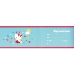 Zaproszenie Hello Kitty 10 sztuk